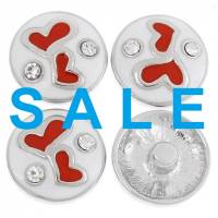 SALE! Druckknopf,  Button, Druckknopfbutton,Gr. L, Metall , Emaille mit Strass, statt 4,99 Euro jetzt 1,99 Euro Bild 1