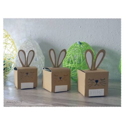 Bastelanleitung für die Hasen Geschenkbox
