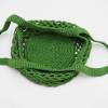 Häkeltasche Einkaufstasche Einkaufsnetz in olivgrün aus hochwertiger Baumwolle mit Schulterriemen gehäkelt Bild 7