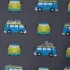 Jersey mit VW Bus Bulli 50 cm x 150 cm Baumwolljersey 3 Farben grau marine Bild 2