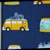 Jersey mit VW Bus Bulli 50 cm x 150 cm Baumwolljersey 3 Farben grau marine Bild 7
