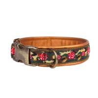 Hundehalsband »Camouflage Rose« mit echtem Leder unterlegt aus der Halsbandmanufaktur von dogs & paw Bild 3
