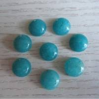 2x Jade türkis Cabochons 12 mm