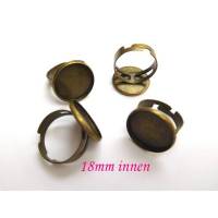 Ring Rohling für Cabochon 18mm, bronze (R9) Bild 1