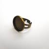 Ring Rohling für Cabochon 18mm, bronze (R9) Bild 2