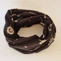 Beanie-Loop - gleichzeitig Mütze und Loop - für Damen, genäht aus Jersey in schwarz-weiß, von he-ART by helen hesse Bild 6