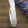 Schmaler Ring aus Silber 925/-. Knitterring, ca 3-4 mm, eckig Bild 3