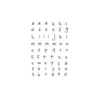 Stempelset Alphabeth Kleinbuchstaben Bild 1