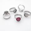 Ring Fassung Edelstahl für Cabochon 10mm, silbern Ringfassung Ringrohling Cabochonring Material (R70) Bild 4