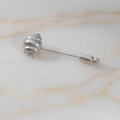 Krawattennadel, Ansteckschmuck, Brosche,"Gnocchi" in 925 Silber,