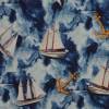 Jersey mit Segelbooten Anker maritim 50x 155 cm Nähen Digitaldruck Windjammer Bild 3
