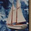 Jersey mit Segelbooten Anker maritim 50x 155 cm Nähen Digitaldruck Windjammer Bild 6
