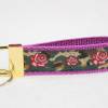Schlüsselband »Camouflage Rose« gold, kurze Ausführung aus einfachen Gurtband aus der Halsbandmanufaktur von dogs & paw Bild 2