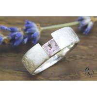 Ring Silber 925/- mit rosa Turmalin Bild 1