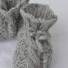 Babyschuhe Babyschühchen Schuhe Babysocken Socken gestrickt grau bunt vegan handgestrickt Bild 2