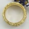 Breiter Ring aus Silber 925/- vergoldet. Knitterring, ca 8 mm Bild 5