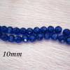 20x Glasschliffperlen 10 mm Glas Perlen blau Bild 2