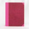 Notizbuch, pink bordeaux, Blumen-Ranken, Büttenpapier, 17,5 x 13,5 cm, Unikat, handgefertigt Bild 2