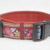 Hundehalsband »Mio« rot mit echtem Leder unterlegt aus der Halsbandmanufaktur von dogs & paw Bild 3