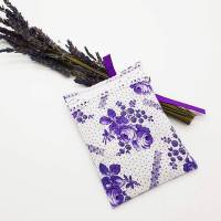 Lavendelduftkissen, Lavendelsäckchen, ca 13.5 cm x 10 cm, Lavendel aus Eigenanbau, ohne Füllstoffe. Orignal Vintagestoff, Bild 1