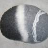 Kieselstein Sitzkissen grau handgefilzt aus Wolle - Füllung Polyester Hohlfaserkügelchen Bild 3