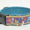 Hundehalsband »Mio« lila mit echtem Leder unterlegt aus der Halsbandmanufaktur von dogs & paw Bild 2