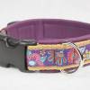 Hundehalsband »Mio« lila mit echtem Leder unterlegt aus der Halsbandmanufaktur von dogs & paw Bild 5