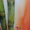 Acrylgemälde "Bambus" 50x70cm Bild 6