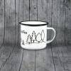 Tasse **Outdoor** von ZWEIFARBIG aus Emaille Kaffeetasse Küche Geschenk Emaillebecher Geburtstag Dekoration Emailletasse Camping Küchenbedarf Becher Tasse Bild 2