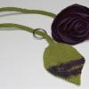 Filzrose Schlüsselband lila Schlüssel-Rose Bild 2