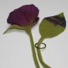 Filzrose Schlüsselband lila Schlüssel-Rose Bild 3