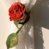 Filzrose Schlüsselband lila Schlüssel-Rose Bild 5