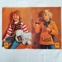 Vintage Strickanleitung für Kinderpulli 104-110, gestrickte Kinderweste 104-110 Bild 1