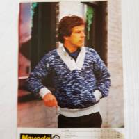 Vintage Strickanleitung für Herrenpullover aus Neveda Hunting Tweed Größen 46-52 Bild 1