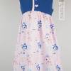 Kleid "Sommerkleid" mit Fake-Knopfleiste Design Hafenkitz Rosa - Blau Gr. 110 Bild 3