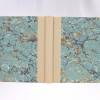 Notizbuch, 18 x 15,7 cm, sand grau-blau, Marmorpapier, Papier glatt, 128 Blatt, handgefertigt Bild 3