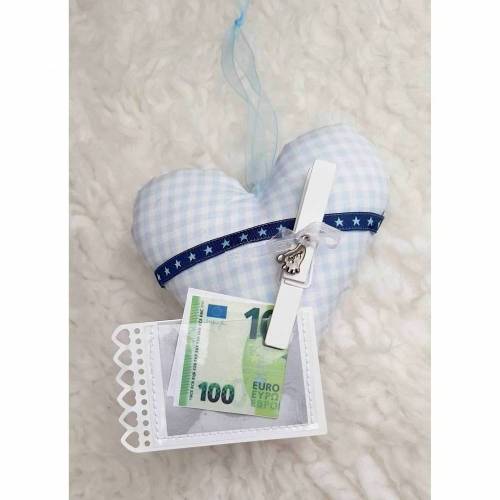 Gutschein/Geldschein- Geschenk-Verpackung zur Geburt- Junge