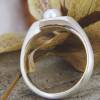 Schmaler Ring aus Silber 925/-, teilweise vergoldet, mit einer Süßwasserperle Bild 5