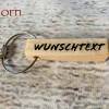 Schlüsselanhänger Kantel mit Wunschgravur  aus Echtholz mit Edelstahl-Drahtseil Bild 3
