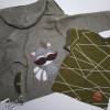 Baumwollsweat Jacke in olive in Gr. 86 mit Stickerei und T-Shirt Bild 7