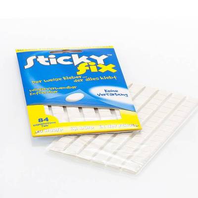 Knetkleber “Sticky Fix”, weiß, 84 Stück auf 6 Streifen