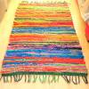 Handgewebter Teppich aus Schurwolle "Farbenfroh" Bild 2