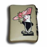 Falttasche Einkaufsbeutel / Shopping Queen mit Applikation einer Lady / einzigartige faltbare Tasche Einkaufstasche Bild 1