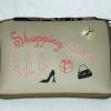 Falttasche Einkaufsbeutel / Shopping Queen mit Applikation einer Lady / einzigartige faltbare Tasche Einkaufstasche Bild 5