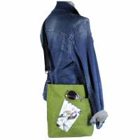 handgefertigte Tasche "Elisabeth" aus einen tollen Outdoor- Stoff und einen Oliv_Grün Bild 8
