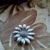 Armband schwarz Kork 10mm Blume Sonnenblume als Slider Bild 2