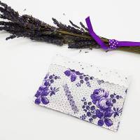 Lavendelduftkissen, Lavendelsäckchen, ca 13.5 cm x 9 cm, Lavendel aus Eigenanbau, ohne Füllstoffe. Orignal Vintagestoff, Bild 1