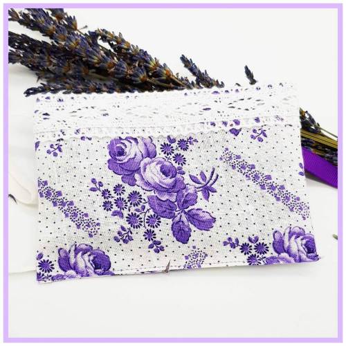 Lavendelduftkissen, Lavendelsäckchen, ca 9 cm x 13 cm, Lavendel aus Eigenanbau, ohne Füllstoffe. Orignal Vintagestoff,