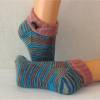 handgestrickte Socken Gr. 38/39, Kurzsocken, Damensocken, Einzelpaar Bild 6