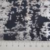 Jersey  Baumwoll - Jersey GLITZER  Elastic Twill Foliendruck dunkelblau - silber (1m/12,-€) Bild 3